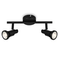 Koupelnová - BRI 2992-025 LED bodové svítidlo 27,5 cm 2xGU10 4,8W 400lm černá - BRILONER