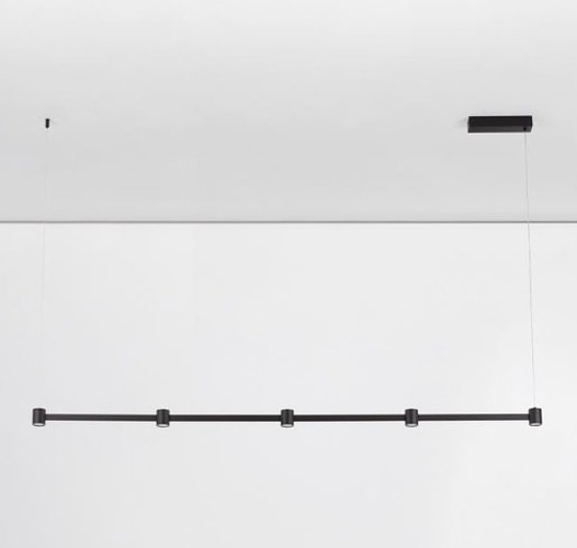 Podélná - NV 9002052 Závěsné svítidlo PUIZE LED 30W 230V 2755lm 3000K černé 156cm - NOVALUCE - foto 1