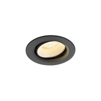 Kruhová - LA 1009344 NUMINOS® MOVE XS Stropní vestavné svítidlo, 3000 K, 20°, IP20, kulaté, černé / bílé - BIG WHITE (SLV)