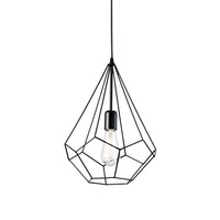 Kónická - ILUX 148175 Závěsné svítidlo Ideal Lux Ampolla-3 SP1 nero 148175 černé 30cm - IDEALLUX