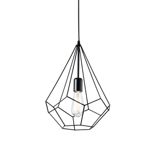Kónická - ILUX 148175 Závěsné svítidlo Ideal Lux Ampolla-3 SP1 nero 148175 černé 30cm - IDEALLUX - foto 1