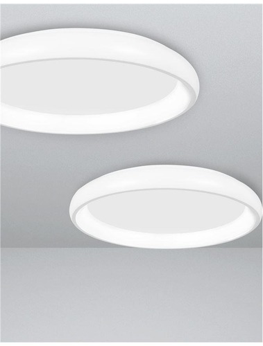 Kruhová - NV 8105605 D Stropní svítidlo ALBI bílý hliník a akryl LED 32W 230V 3000K IP20 stmívatelné - NOVA LUCE - foto 1