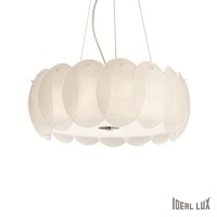 Dekorativní - ILUX 090481 Závěsné svítidlo Ideal Lux Ovalino SP8 bianco 090481 - IDEALLUX
