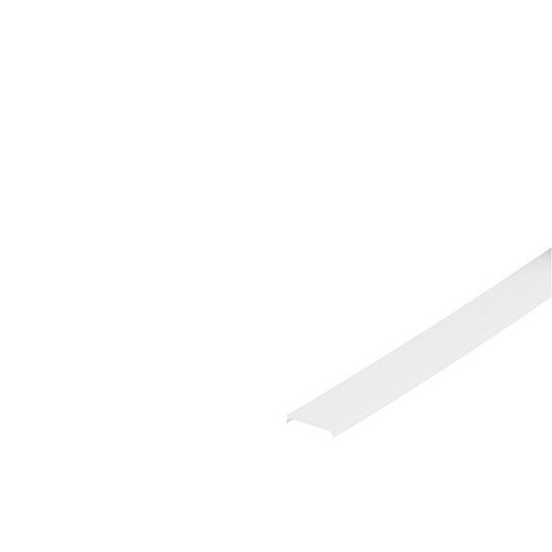 Plexi pro Al profily - LA 213741 GLENOS akrylový kryt FLAT pro Profi profil 2609, 1 m - BIG WHITE (SLV) - foto 1