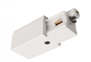 Lišty a příslušenství - IMPR 720006 Deko-Light 1-fázový kolejnicový systém, D One napájení, levé, 220-240V bílá RAL 9016 71 mm