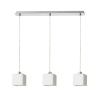 Vícečetná - RED R14019 DADOS III 60 závěsná opálové sklo/matný nikl 230V E27 3x11W - RED - DESIGN RENDL