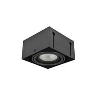 Hranatá - AZZ AZ2872 Stropní zápustné bodové svítidlo Azzardo Nova 1 GIPs black/black AZ2872 GU10+ADAP111/ES111 1x40/1x50W IP20 15cm černé - AZZARDO
