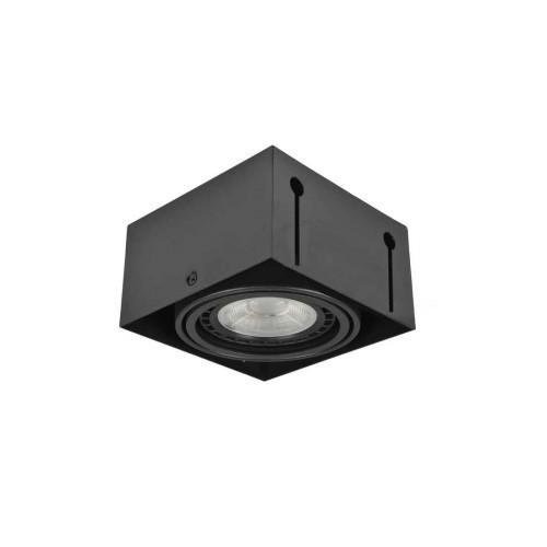 Hranatá - AZZ AZ2872 Stropní zápustné bodové svítidlo Azzardo Nova 1 GIPs black/black AZ2872 GU10+ADAP111/ES111 1x40/1x50W IP20 15cm černé - AZZARDO - foto 1