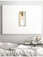 Dekorativní - NV 7152603 Závěsné svítidlo FLAVIO antický kov mosaz čiré sklo E27 1x12W 230V IP20 bez žárovky - NOVA LUCE