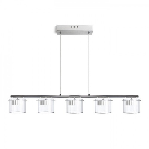 Vícečetná - RED R11678 ESTRA V závěsná bílá čiré sklo 230V LED 5x5W 3000K - RED - DESIGN RENDL - foto 1