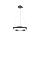 Kruhová - FAN LED-NIKE-S50-NER Závěsné LED svítidlo Nike (černé, kov) 40 W, 5840 lm, DIP‑CCT 2700 / 3200 / 4000 K, pr. 49 x 150 cm - FANEUROPE