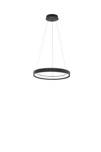 Kruhová - FAN LED-NIKE-S50-NER Závěsné LED svítidlo Nike (černé, kov) 40 W, 5840 lm, DIP‑CCT 2700 / 3200 / 4000 K, pr. 49 x 150 cm - FANEUROPE - foto 1