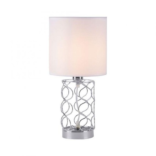 Stolní lampy dekorační - LD 14615-55 DEVA Stolní lampa, Deva, látkové stínidlo, ocel, zakřivené - LEUCHTEN DIREKT / JUST LIGHT - foto 1