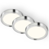 Přisazená - TF 205009TF TELEFUNKEN 3ks sada skříňkové svítidlo, pr. 6 cm, 1,8 W, 170 lm, hliník - BRILONER