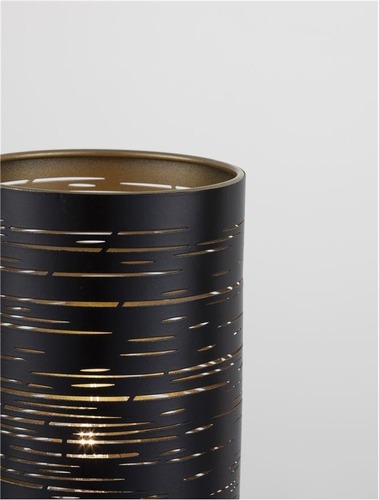 Stolní lampy dekorační - NV 9155902 Stolní lampa ZANE černá zvenku zlatý kov uvnitř E14 1x5W 230V IP20 bez žárovky - NOVA LUCE - foto 1