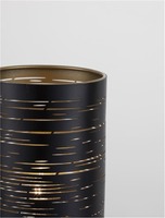 Stolní lampy dekorační - NV 9155902 Stolní lampa ZANE černá zvenku zlatý kov uvnitř E14 1x5W 230V IP20 bez žárovky - NOVA LUCE