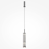 Válec - M MOD272PL-L12CH3K1 Závěsné svítidlo Ordo 3000K 12W teplá bílá chrom kov sklo - MAYTONI