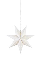Interiérové dekorace - MAR 705897 Blank bílá závěsná hvězda 45 cm - Markslöjd