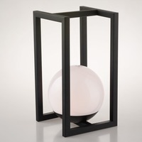 Na stůl - FAN LED-CLIMAX-L1 Nabíjecí venkovní svítidlo CLIMAX černá, akrylát/kov, 2 W, 140 lm, 3000 K, IP54, 30,4 x 16 cm - FANEUROPE