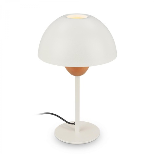 Stolní lampy dekorační - BRILO 7591011 Gryde na noční stolek - s vypínačem, E14 patice, max. 25W, kávová / světlešedá - BRILO - foto 1