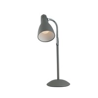 Stolní lampy dekorační - FAN I-LOGIKO-L GR Stolní lampa Lumetto Logiko, šedé, 1 x E14, 13 x 8,5 x 42,5 cm - FANEUROPE