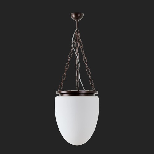 Dekorativní - OS MIR67483 MIRA R závěsné skleněné svítidlo starobronz / bílá IP40 3000 K 27W LED DALI (původní kód OS 67483) - OSMONT - foto 1