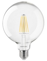 E27 - CEN ING125-162727 LED FILAMENT GLOBE 125mm ČIRÁ 16W E27 2700K 2300Lm 360d 125x174mm IP20  - CENTURY