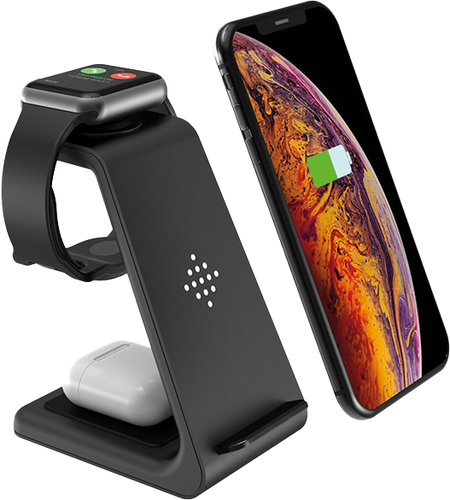 Mobilní a počítačové příslušenství - Bezdrátová nabíječka 3 v 1 telefonní stojan - foto 1