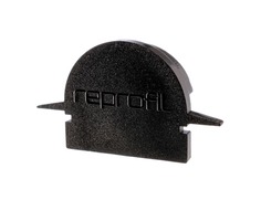 Krytky pro Al profily - IMPR 979552 Koncovka R-ET-01-12 černá 27 mm 2 ks - LIGHT IMPRESSIONS