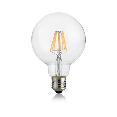E27 - ILUX 271606 LED Filamentová žárovka Ideal Lux GLOBO D095 Trasparente 271606 E27 8W 860lm 3000K CRI90 čirá nestmívatelná - IDEALLUX - foto 1