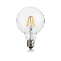 E27 - ILUX 271606 LED Filamentová žárovka Ideal Lux GLOBO D095 Trasparente 271606 E27 8W 860lm 3000K CRI90 čirá nestmívatelná - IDEALLUX
