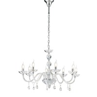 Dekorativní - FAN I-RIFLESSO/8 Závěsné svítidlo Riflesso chrom, 8xE14, 83 x 190 cm - FANEUROPE
