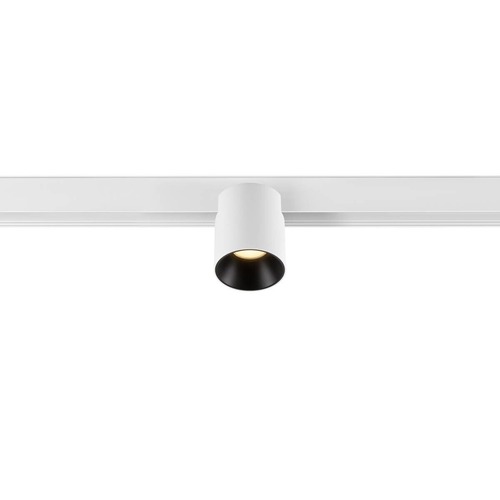Lištové Magnetic SLV - LA 1008961 FIX-IT! 48V, DALI, kulatý, povrchová montáž, spot, 3000K, 6,6 W, 36°, bílá / černá - BIG WHITE (SLV) - foto 1