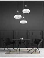 Kruhová - NV 17320201 Závěsné svítidlo LUMI zvenku matný bílý hliník a křišťál uvnitř LED 36W 3000K IP20 - NOVA LUCE