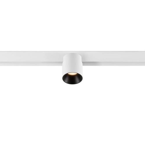 Lištové Magnetic SLV - LA 1008957 FIX-IT! 48V, DALI, kulatý, povrchová montáž, spot, 2700 K, 6,6 W, 36°, bílá / černá - BIG WHITE (SLV) - foto 1