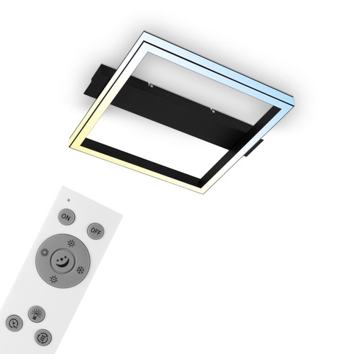 Hranatá - BRILO 3760015 BRILONER CCT stropní svítidlo, 42 cm, 26W, 2500lm, černá 3760015 - foto 1