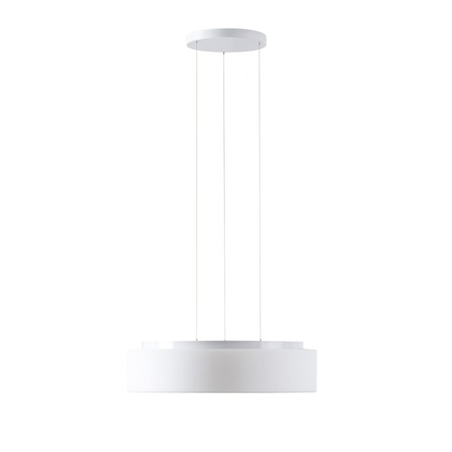 Kruhová - OS ERI73042 ERIS LE4 závěsné skleněné svítidlo bílá IP40 3000 K 35W LED - OSMONT - foto 1