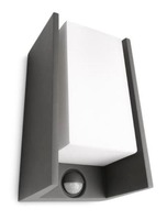 Nástěnná - PH 8719514385429 Venkovní nástěnné svítidlo s pohybovým senzorem Philips Bridge 8719514385429 E27 1x42W IP44 230V antracitové - PHILIPS (915003762102)