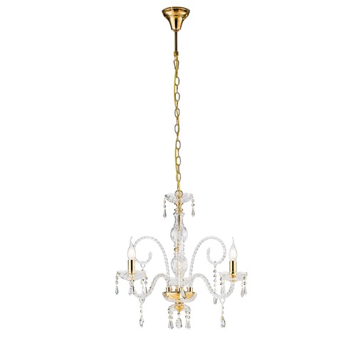 Dekorativní - FAN I-MONALISA/3 Závěsné svítidlo Monalisa, zlaté, 3 x E14, 53 x 145 cm - FANEUROPE - foto 1