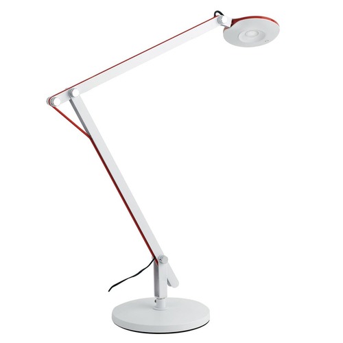 Stolní lampy dekorační - FAN LEDT-LOCKE-WHITE Stolní lampa LED LOCKE bílá 6W 700lm 4000K 19,3x55 cm - FANEUROPE - foto 1