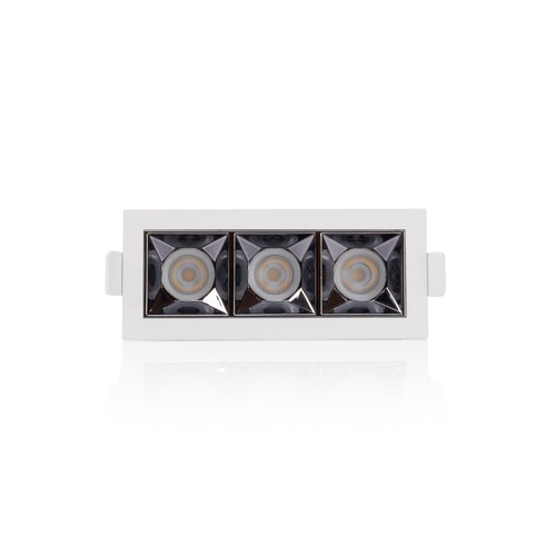 Hranatá - SLC SLC1262 Vestavné LED svítidlo PIXEL X3 9 W 220-240 V 3000 K stmívatelné 36° Ra90 bílé - TLG - foto 1