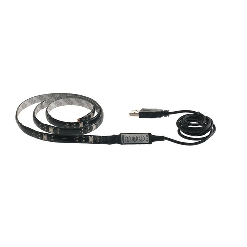 Dekorační - FAN STRIP-SURROUND LED pásek 5050 SURROUND KAPTON / silikon 15 LED/m 1,5 W/m RGB IP65 USB 1x100x0,3 cm - FANEUROPE - foto 1