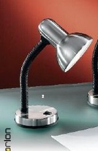 Stolní lampy pracovní - OR LA 4-1061 SATIN Stolní lampa 1xE27, satin, výška 33cm, vypínač - ORION - foto 1