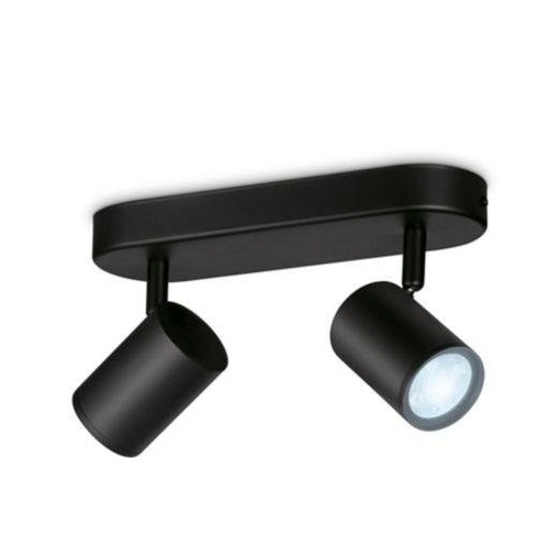 WiZ - PH 8719514551831 Stropní bodové svítidlo WiZ IMAGEO 8719514551831 LED GU10 2x4,9W 2x345lm 2700-6500K IP20 CRI90 černé, stmívatelné - PHILIPS (929002658501) - foto 1