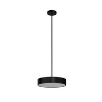 Kruhová - OS KRU60699 KRUGER P2 FOP závěsné plastové svítidlo černá IP40 4000 K 34W LED - OSMONT