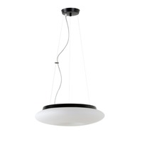 Kruhová - OS SAT60455 SATURN L2 závěsné skleněné svítidlo černá / bílá IP20 3000 K 31W LED DALI (původní kód OS 60455) - OSMONT