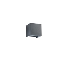 Nástěnná - FAN LED-W-ALFA-20-ANT Nástěnné svítidlo LED ALFA antracit 2x10 W 1800 lm CCT 3000-4000 K IP54 12x12x12 cm - FANEUROPE