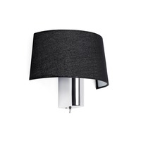 Dekorativní - FARO 29945 HOTEL nástěnná lampa, černá - FARO
