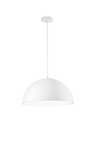 Kónická - FAN I-XENIA-S-BCO Závěsné svítidlo Xenia (bílé PU) objímka E27, pr. 50 x 200 cm - FANEUROPE