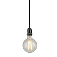 Subtilní - FAN I-VINTAGE-PD NER Závěsné svítidlo VINTAGE černá, 1xE27, 126 cm - FANEUROPE